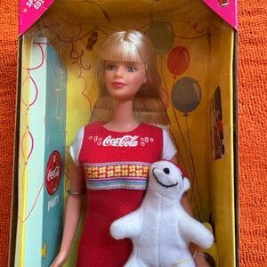 NIB 1998 Coca Cola Party Barbie by Mattel